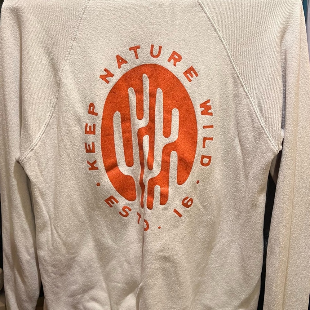Tan and Orange Keep Nature Wild Women’s Sweater - Small